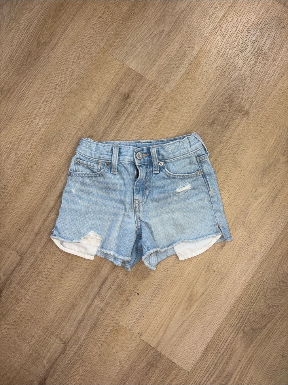 Old Navy Light Blue Distressed Shorts